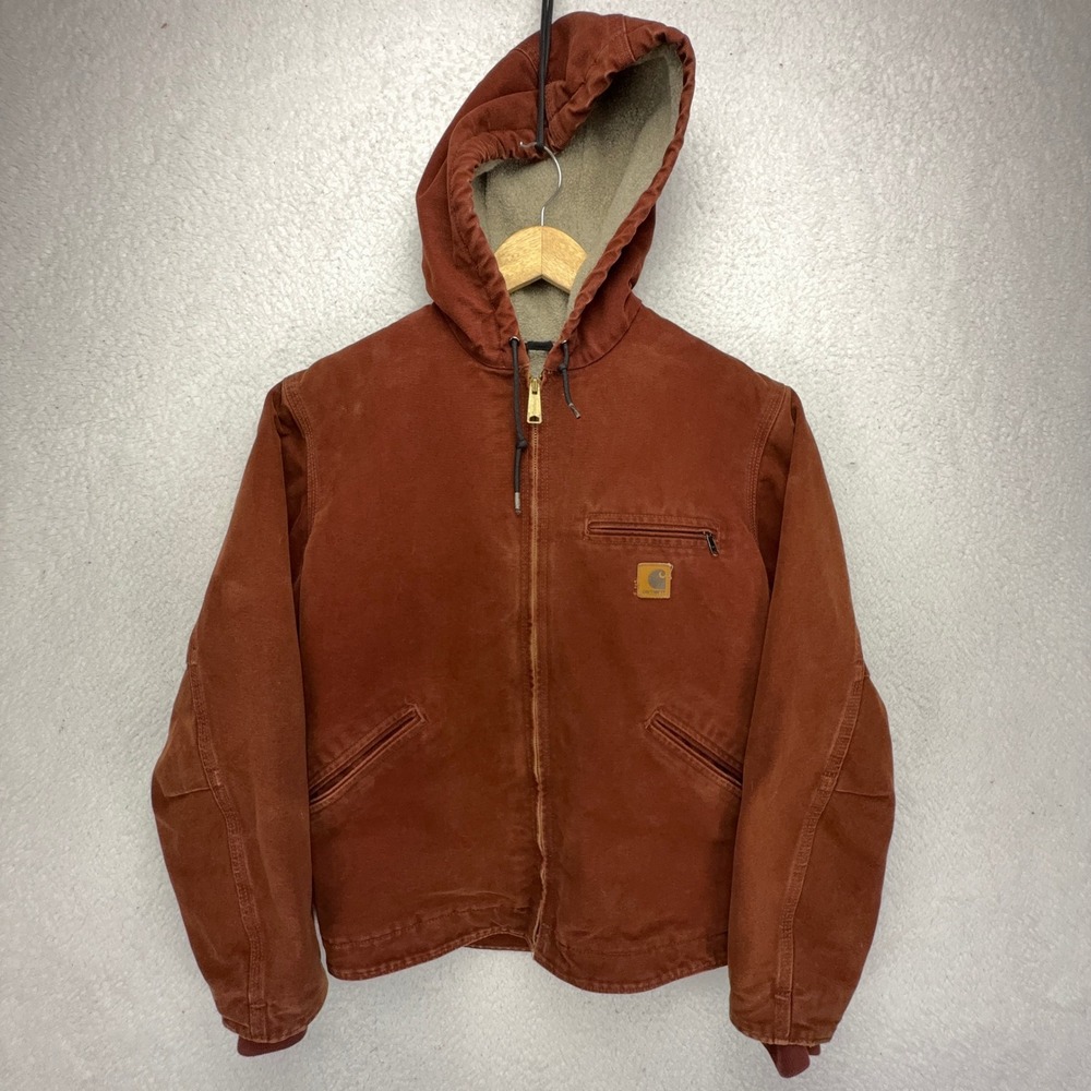 Carhartt Sierra Jacket Sherpa Lined Mens Small J141 CLY Clay